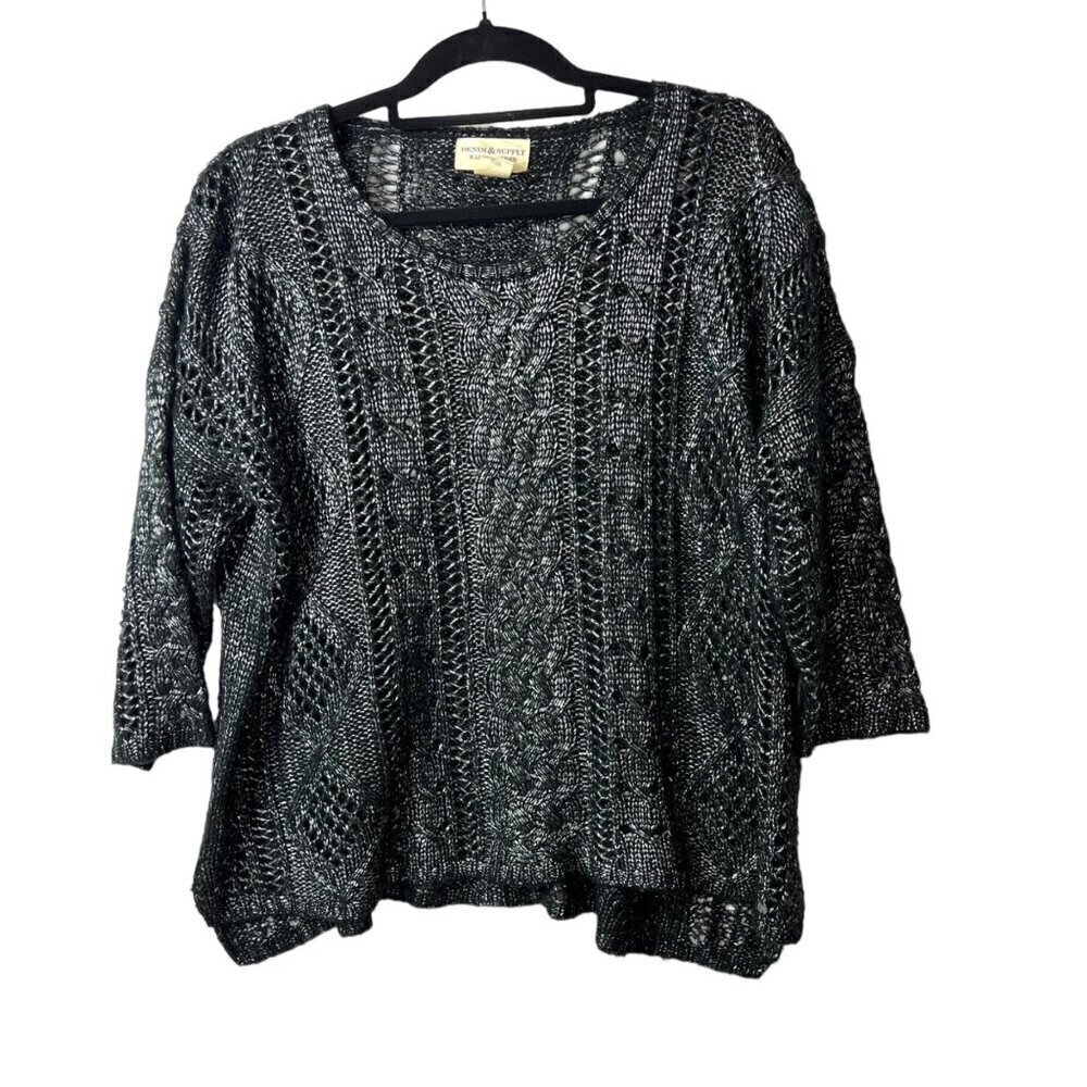 Denim & supply Ralph Lauren black sweater women’s medium